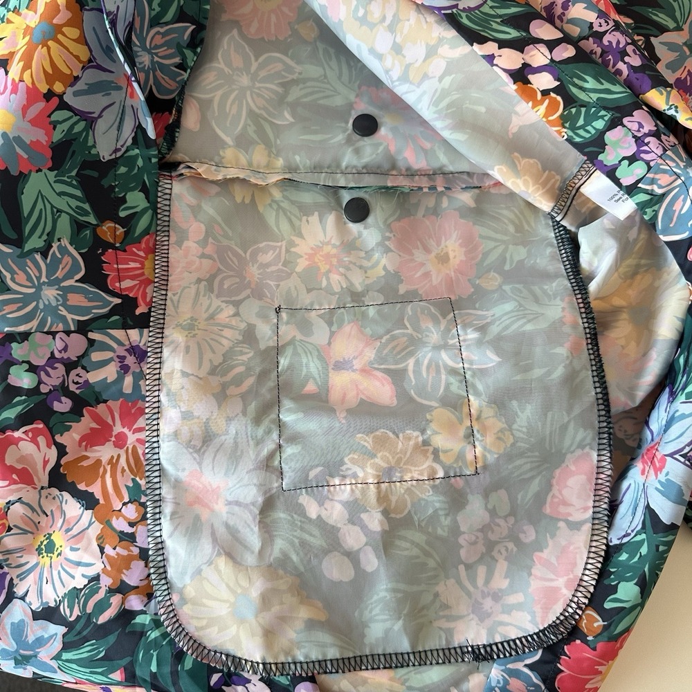 Vera Bradley Women's Floral Colorful Rain Jacket Size M Spring Bloomcore Flowers - Picture 16 of 16